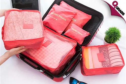 From QR49 Travel Smarter with a 6-Piece Luggage Organizer Set - Choose from Five Nifty Colors! (Up to QR198 Value)